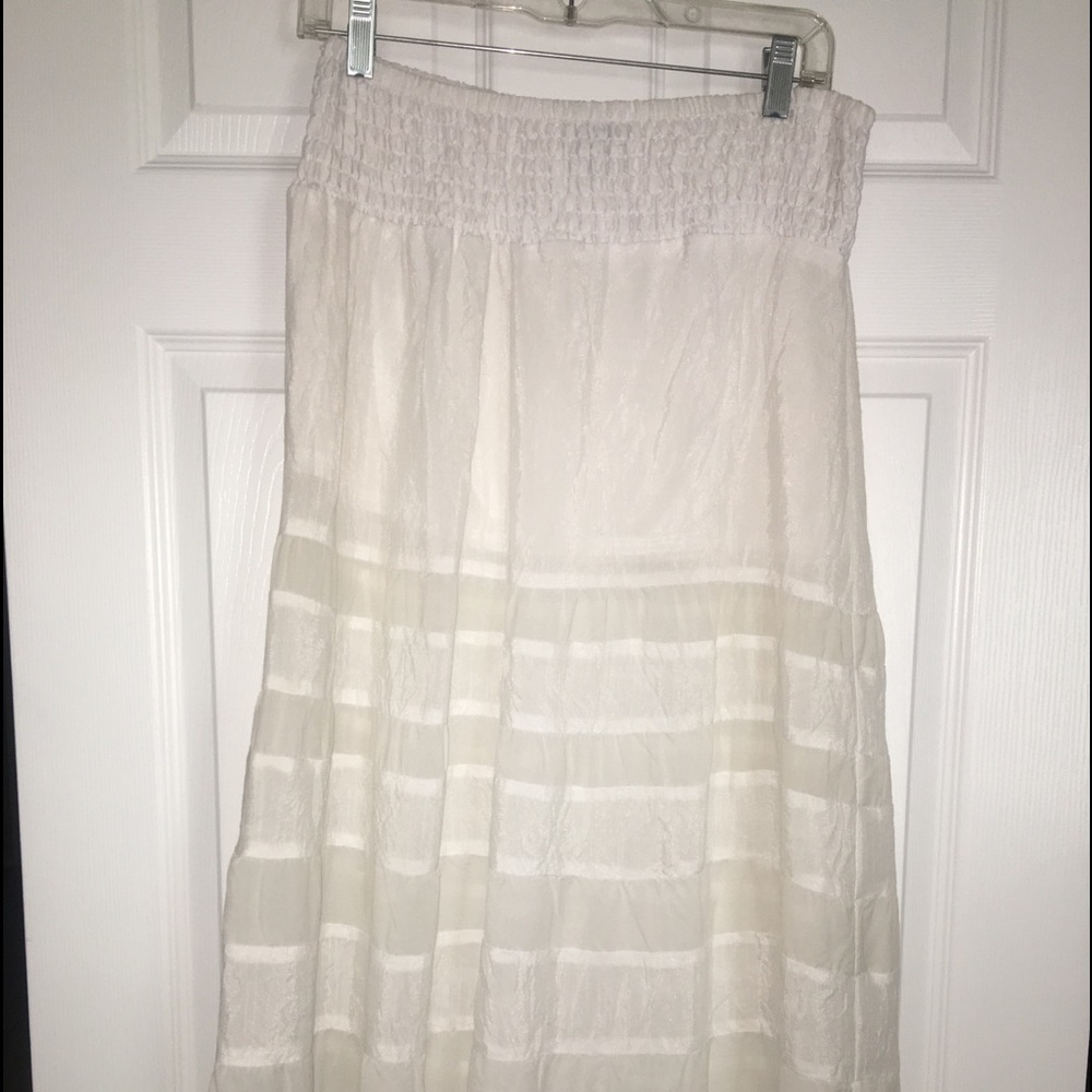 White (Light Weight) Maxi Skirt